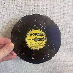 Thorens Switzerland 4 1/2" Disc Show Tunes Broadway #1574 "Impossible‎ Dream"